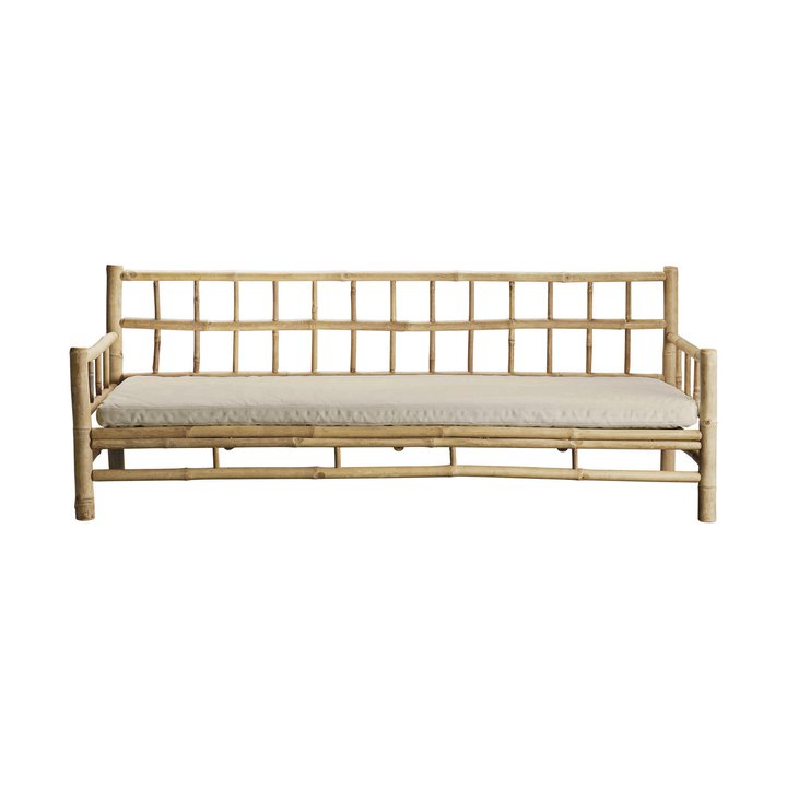 Ella Bamboo Sofa With Cushion - Design Vintage