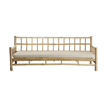 Ella Bamboo Sofa With Cushion - Design Vintage