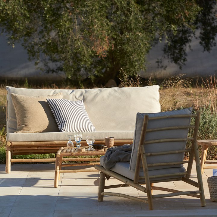 Bamboo Lounge Couch - Design Vintage