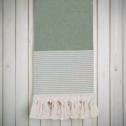 Amalfi Olive Hammam Towel - Design Vintage