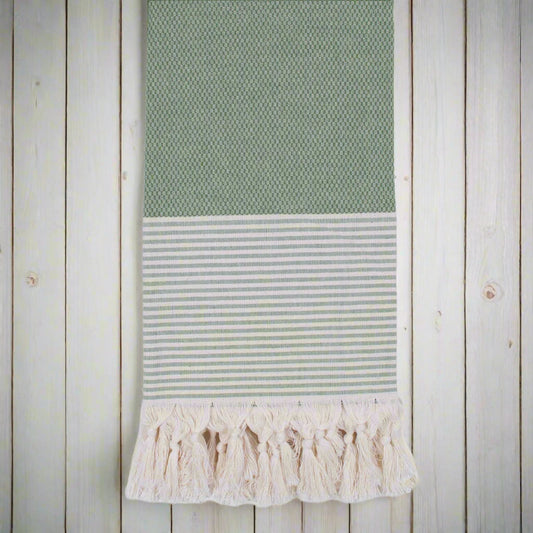 Amalfi Olive Hammam Towel - Design Vintage