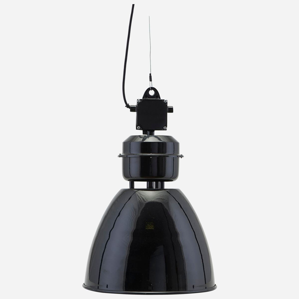 Black Industrial Pendant - Design Vintage