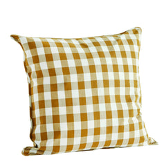 Checked Cotton Cushion