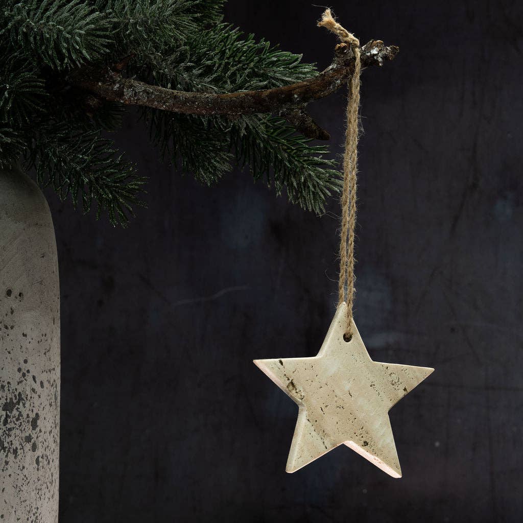 Travertine Stone Hanging Star