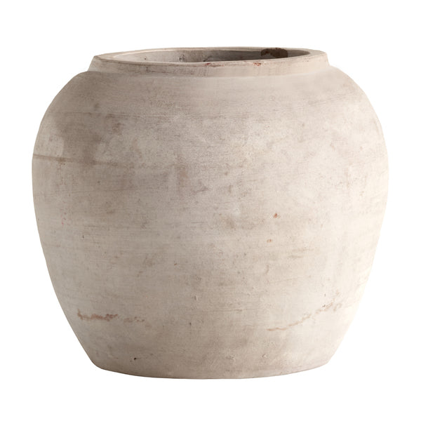 Round Clay Jar - Design Vintage