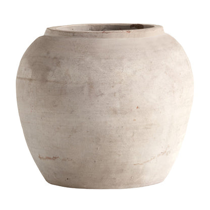 Round Clay Jar - Design Vintage