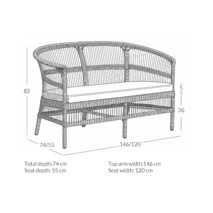 Como Outdoor Rattan Collection - Design Vintage