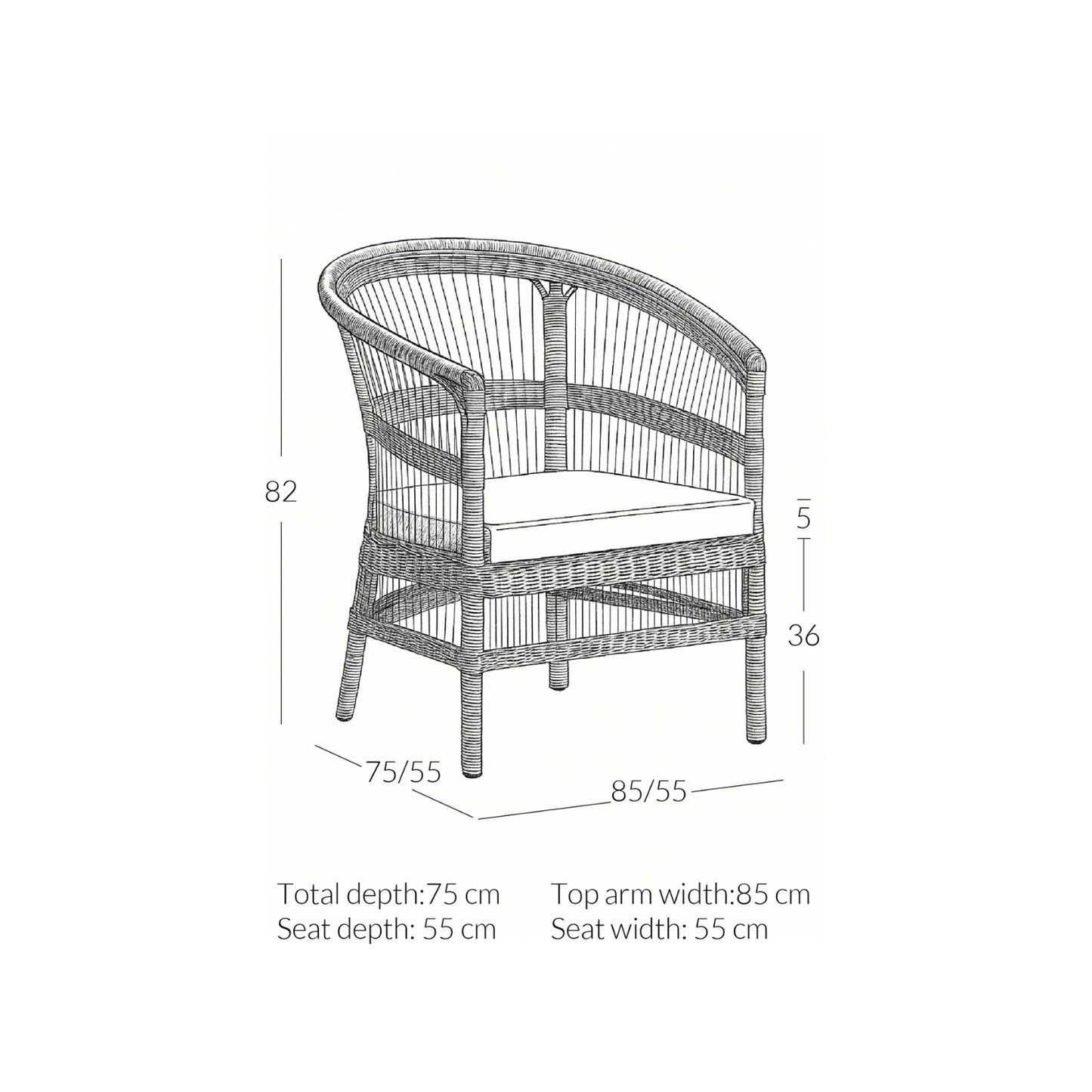 Como Outdoor Rattan Collection - Design Vintage