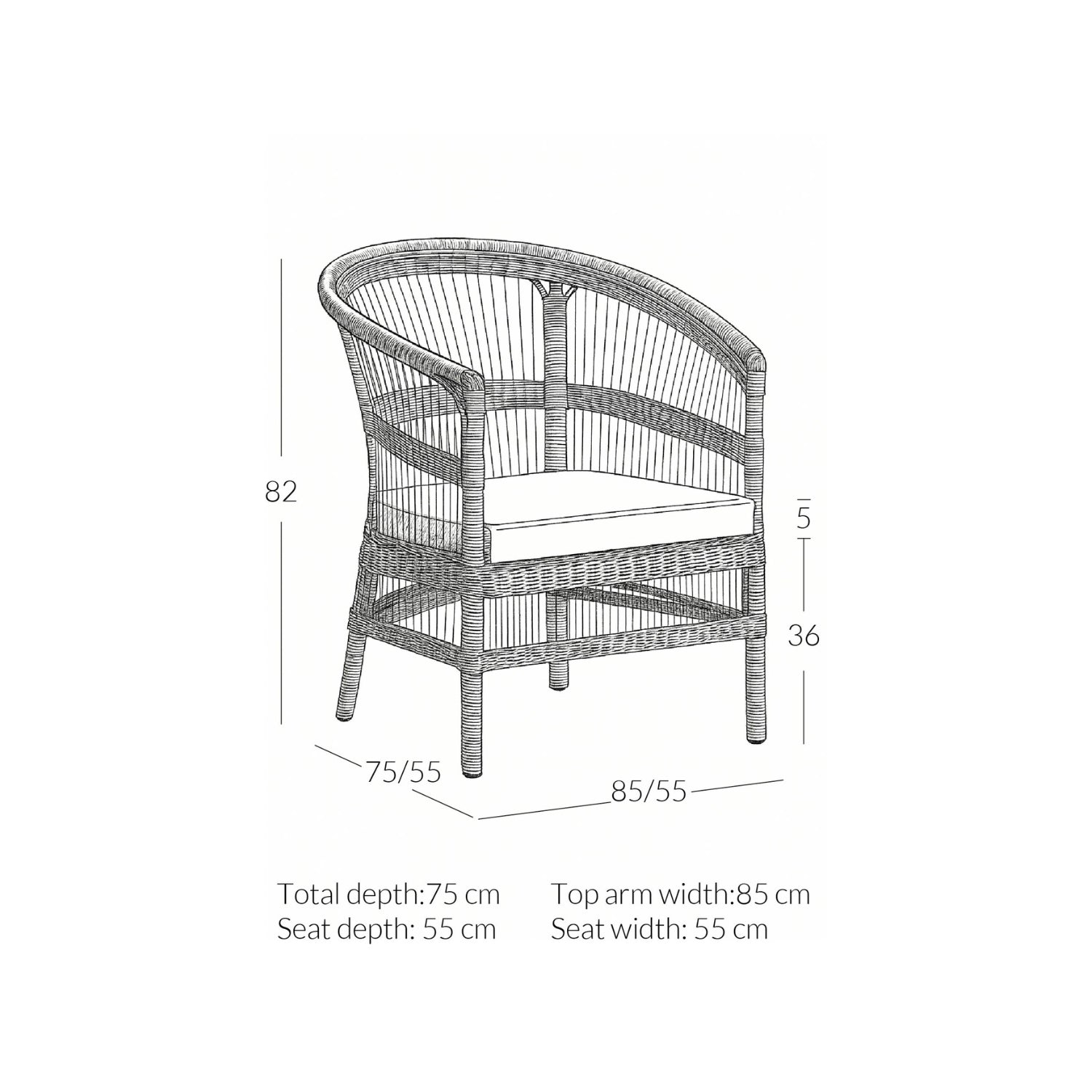 Como Outdoor Rattan Collection - Design Vintage