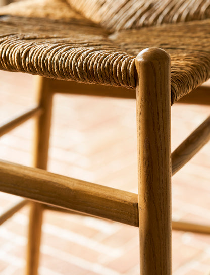 Ash Wishbone Bar Stool - Design Vintage