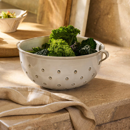 Glazed Stoneware Colander