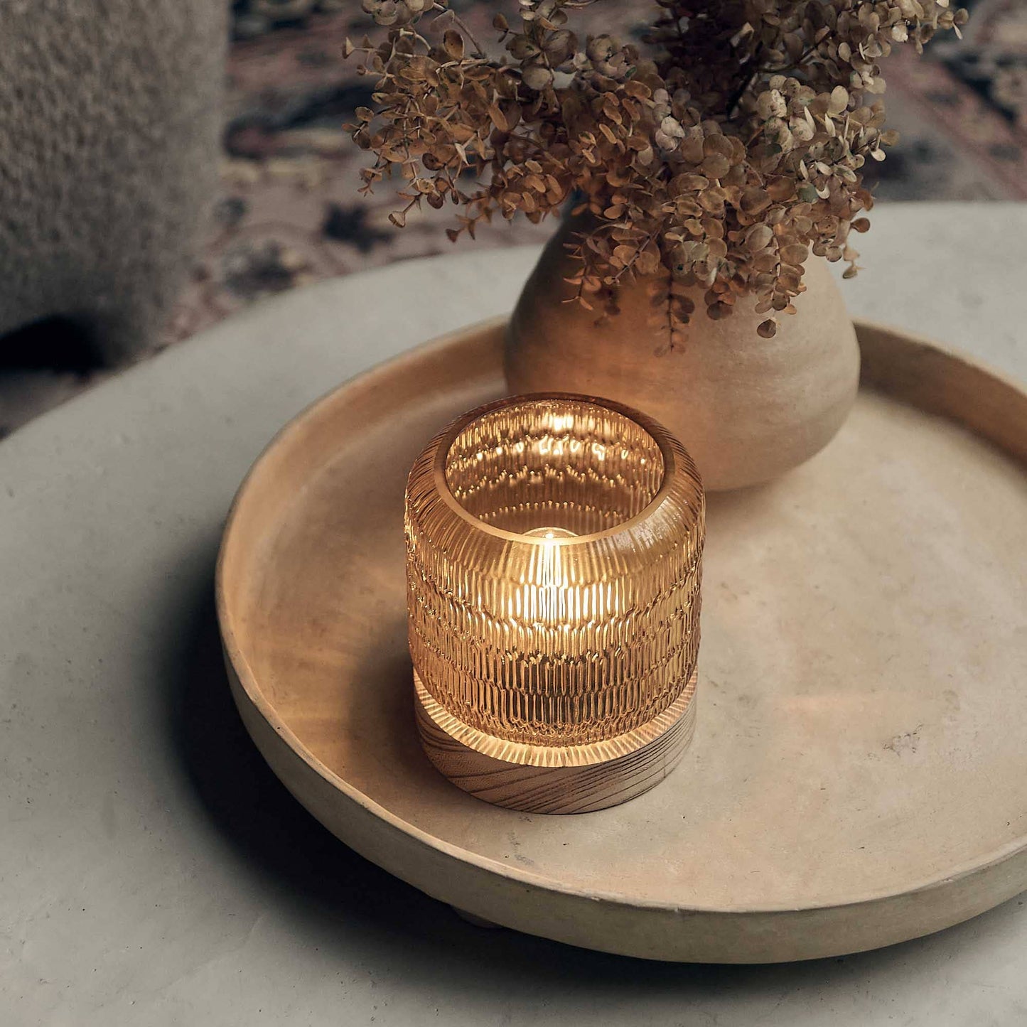 Honey Glass Portable Lamp