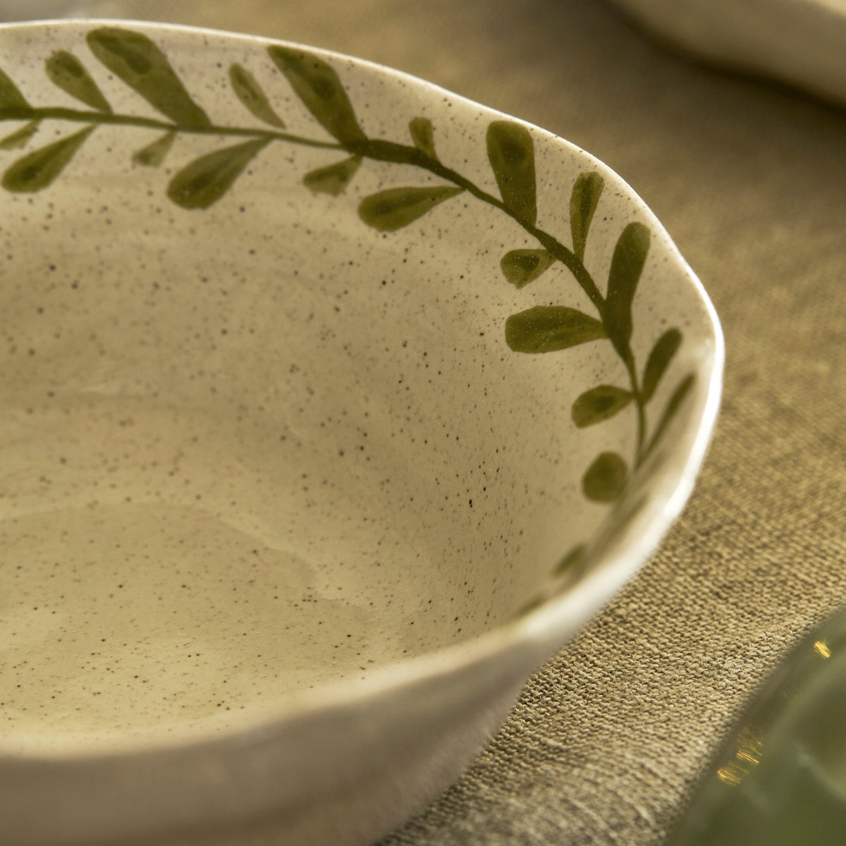 Olive Leaf Nibble Bowls - Design Vintage