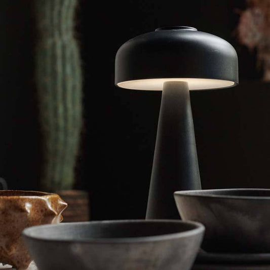 Black Rechargeable Table Lamp - Design Vintage