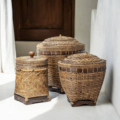 Colonial Bathroom Bin Basket