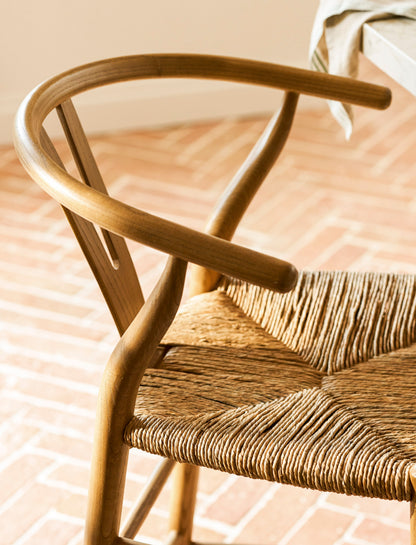 Ash Wishbone Bar Stool - Design Vintage