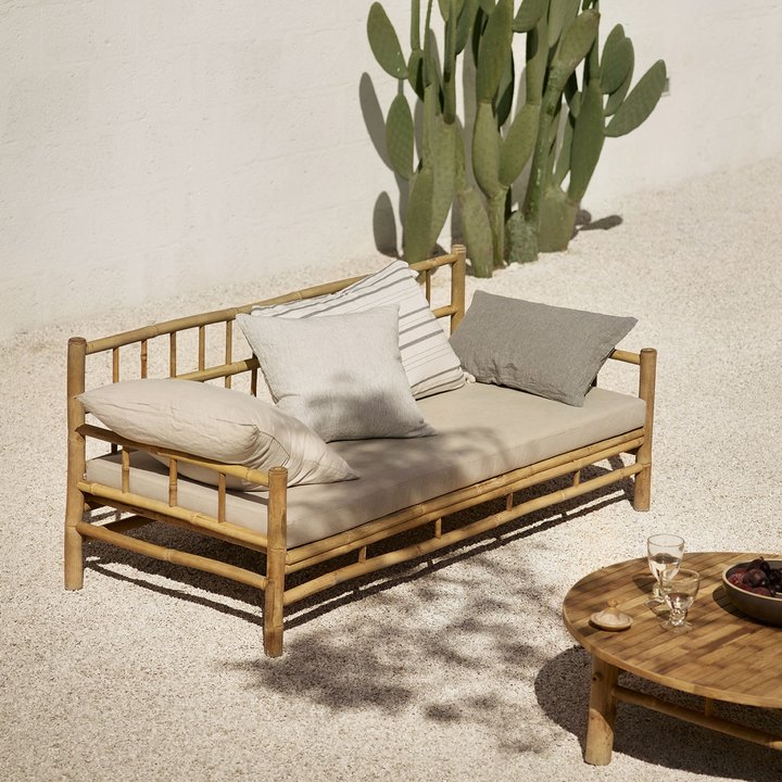 Ella Bamboo Sofa With Cushion