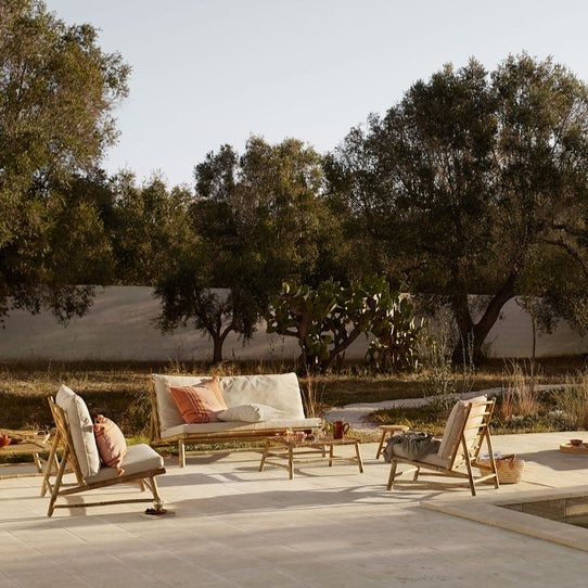 Bamboo Lounge Couch - Design Vintage