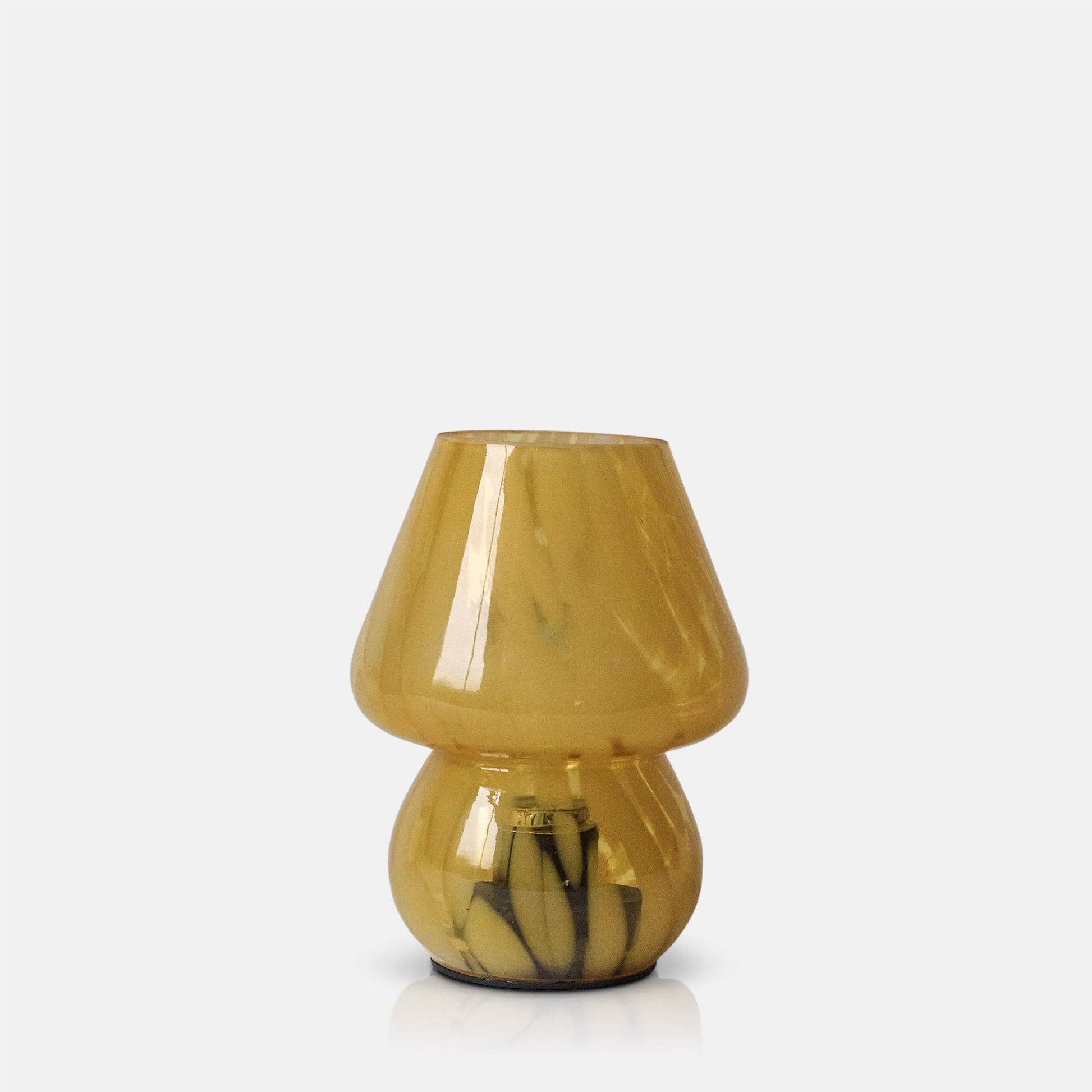 Ochre Glass Cordless Lamp - Design Vintage