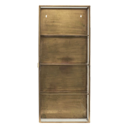 Antique Brass Wall Cabinet - Design Vintage