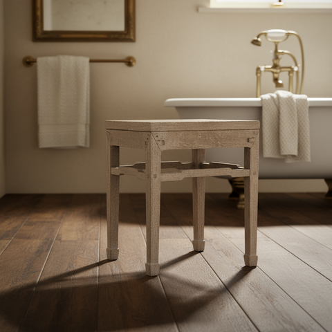 Vintage Elm Side Table 'Adi'