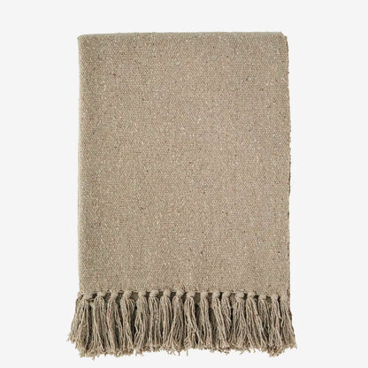 Taupe Recycled Cotton Throw