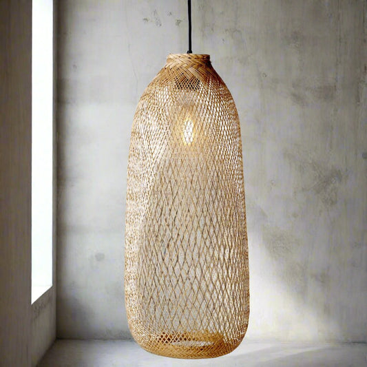 Long Bamboo Pendant - Design Vintage