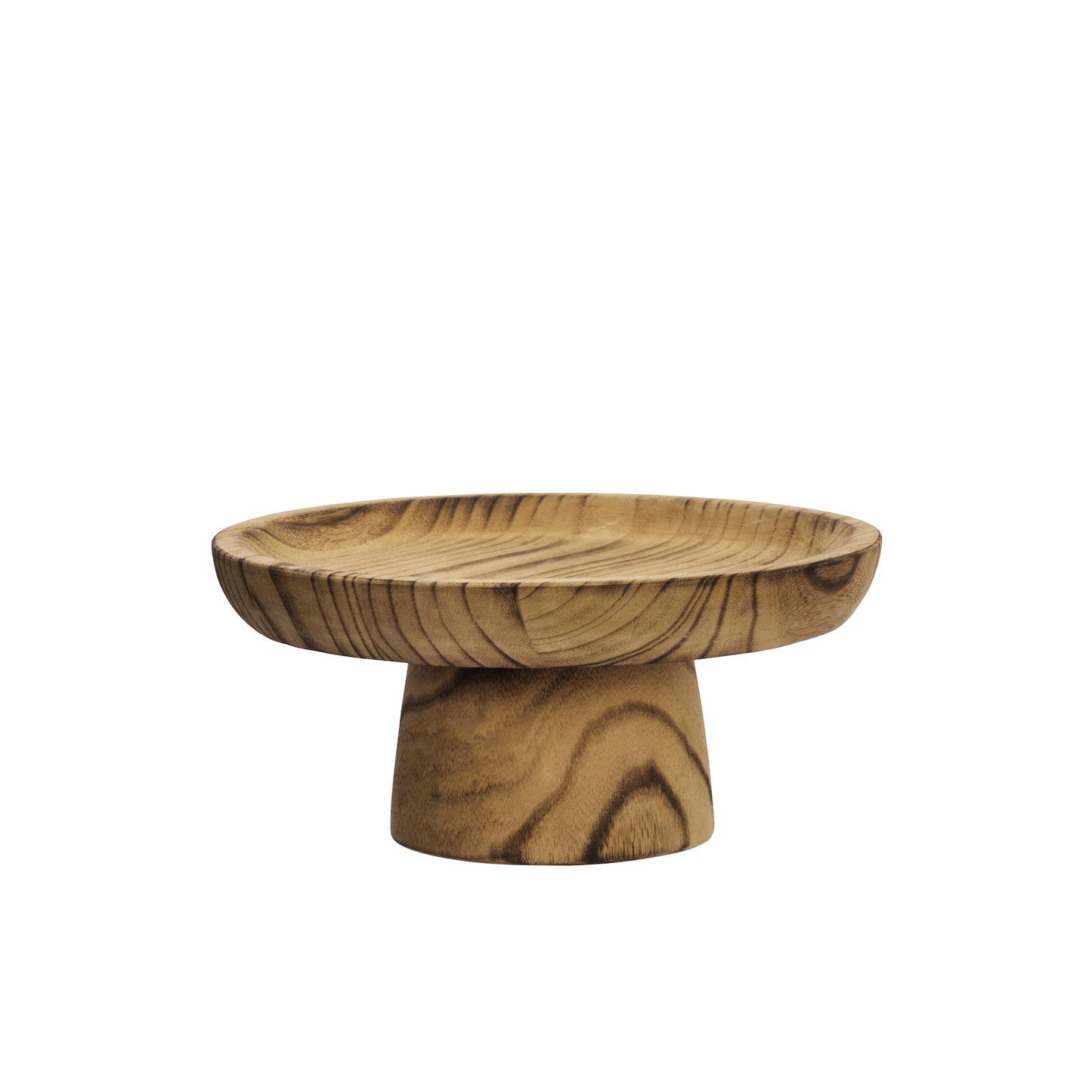 Wooden Pedestal Tray - Design Vintage