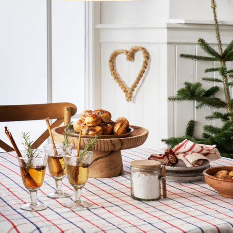 Wooden Pedestal Tray