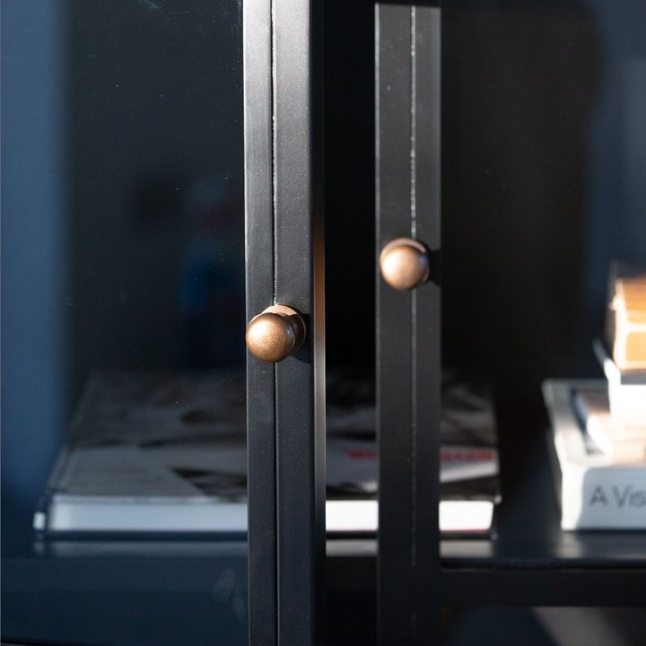 Black Iron High Cabinet - Design Vintage