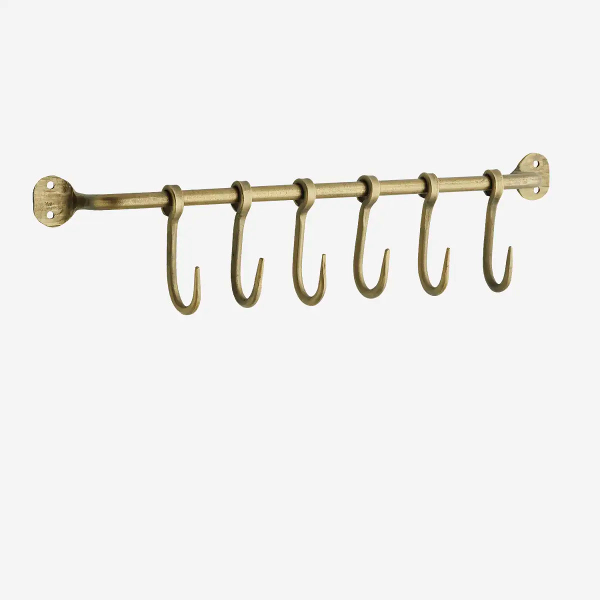 Hand Forged Brass Hook Rail