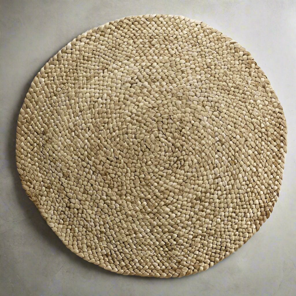 Natural Hemp & Jute Round Rugs - Design Vintage