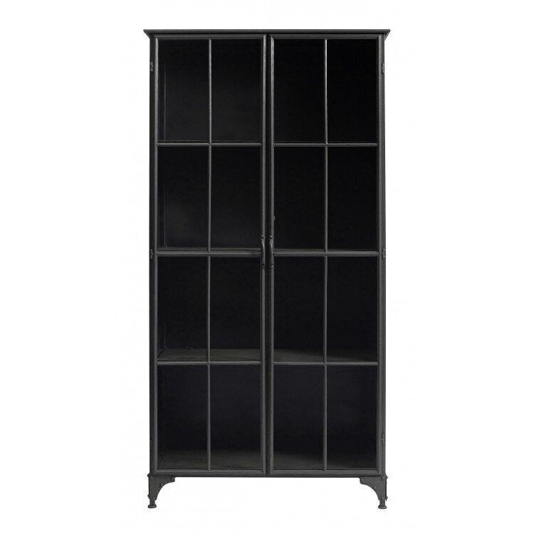 Black Iron Double Cabinet - Design Vintage