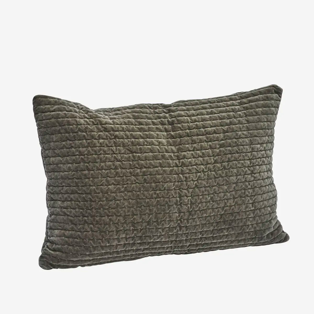 Olive Quilted Cushion