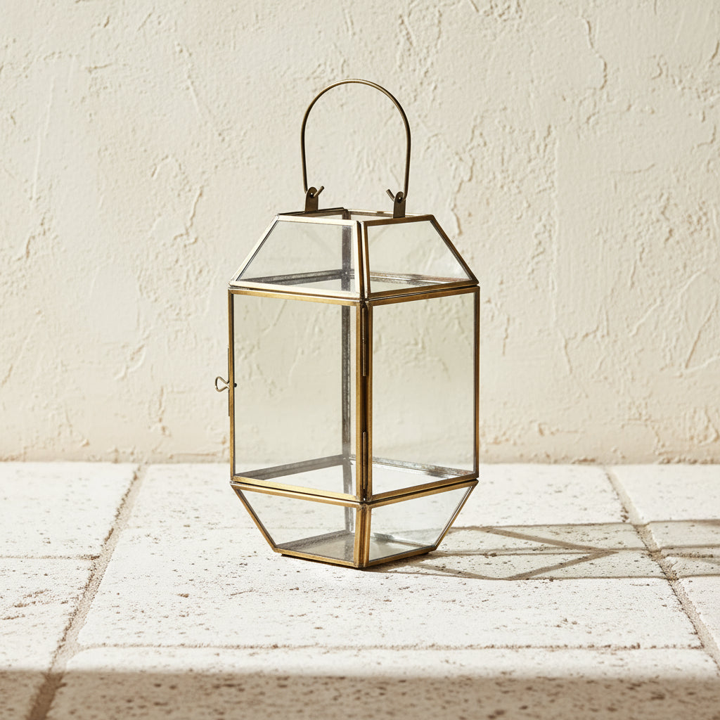 Pia Brass Lantern - Design Vintage