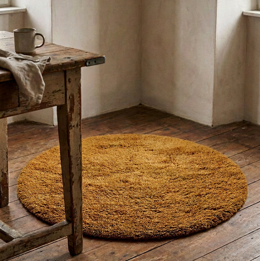 Ochre Hand Tufted Rug - Design Vintage
