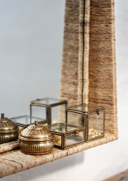 Handcrafted Jute Mirror - Design Vintage