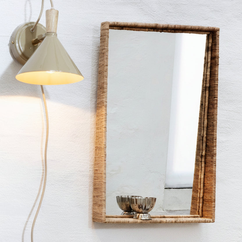 Handcrafted Jute Mirror