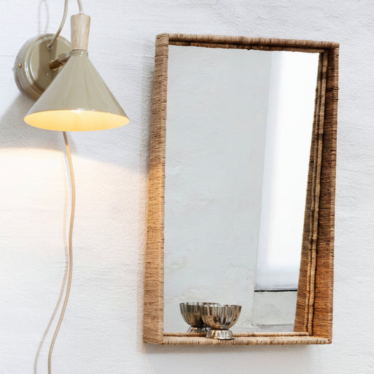 Handcrafted Jute Mirror - Design Vintage
