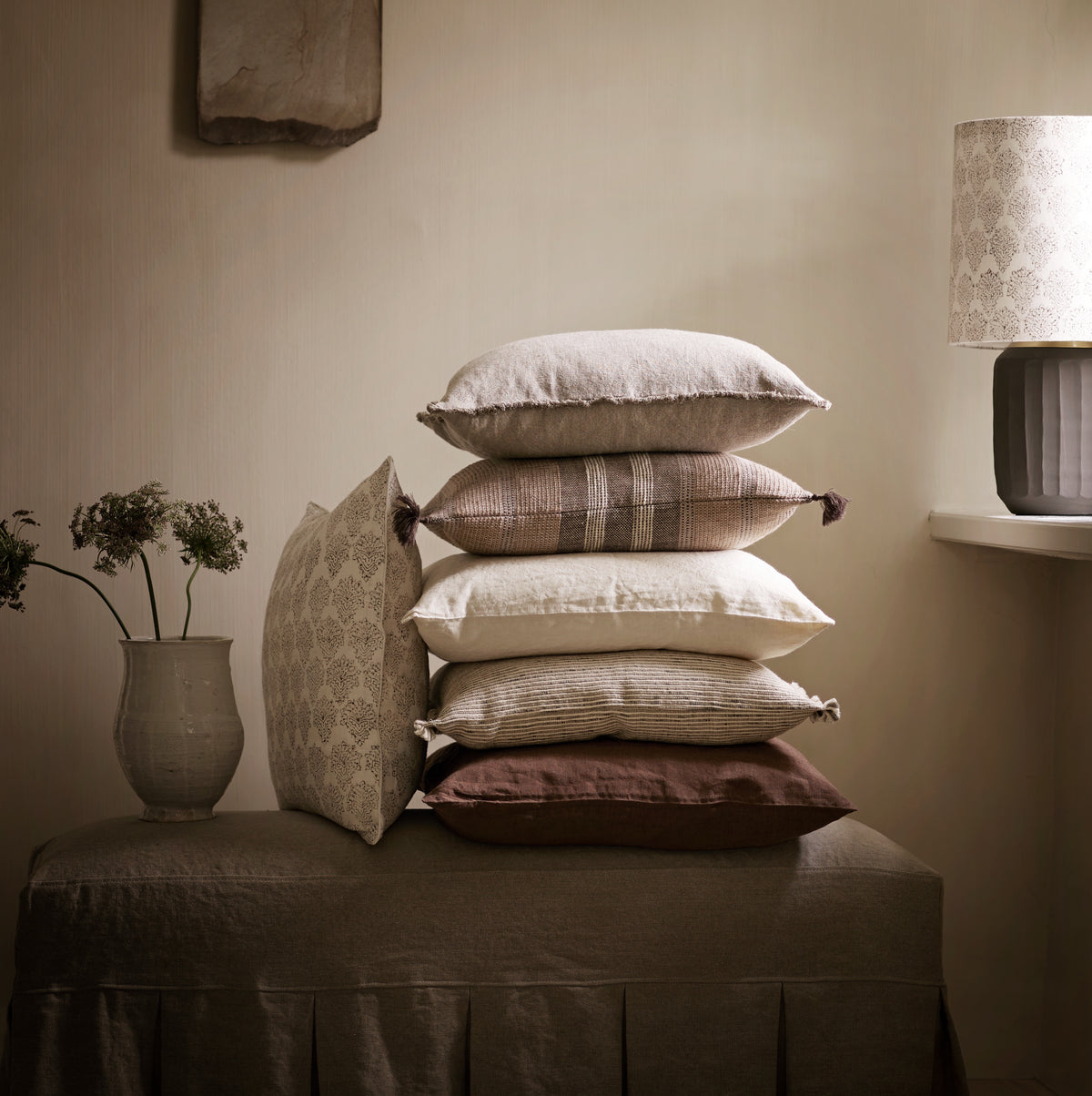 Indi Linen Cushion - Design Vintage
