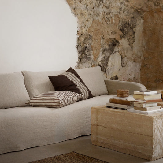 Mocha Stripe Cushion