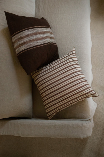 Mocha Stripe Cushion
