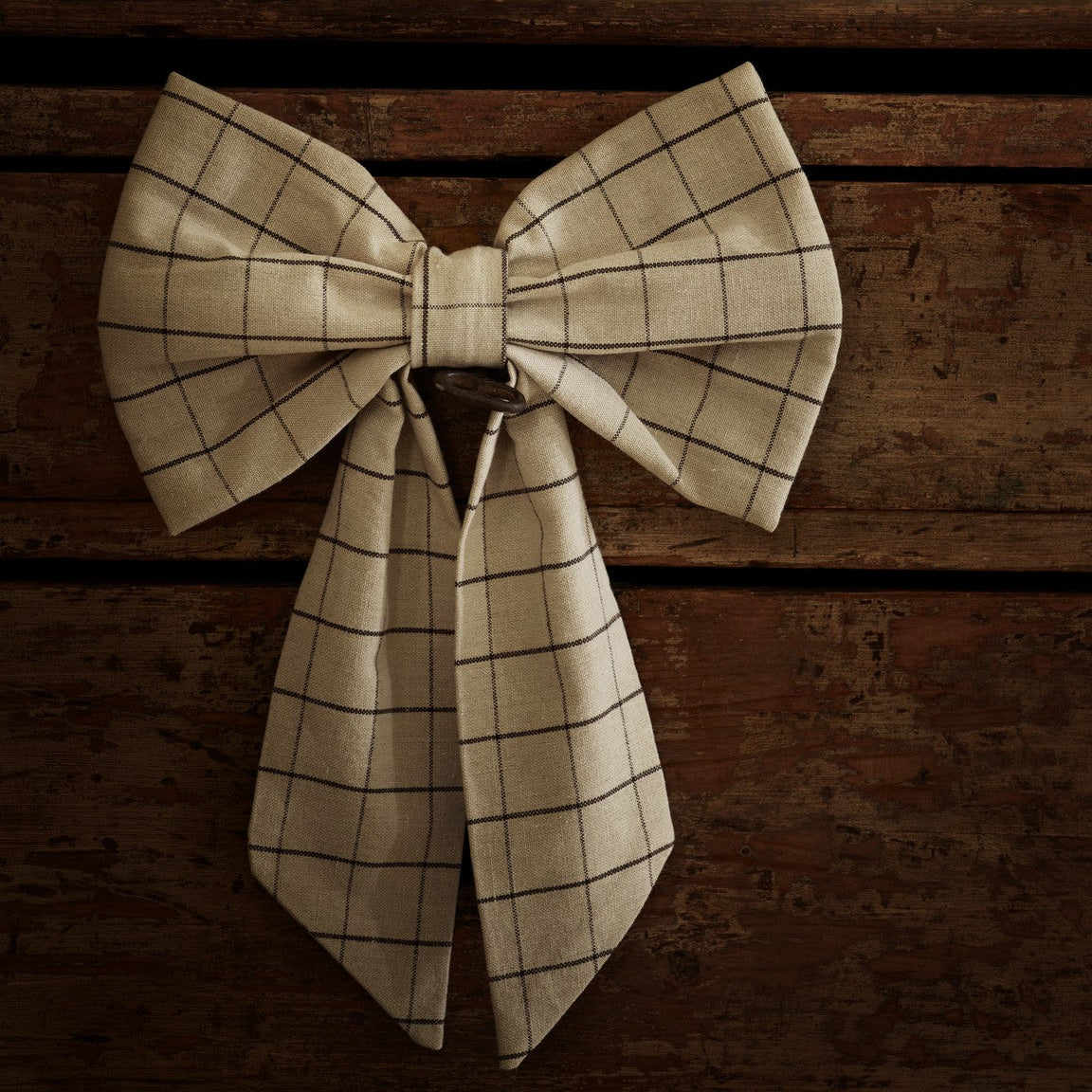 Checked Decorative Bow