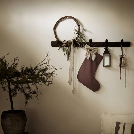Dusty Pink Christmas Stocking