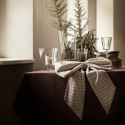 XL Checked Decorative Bow