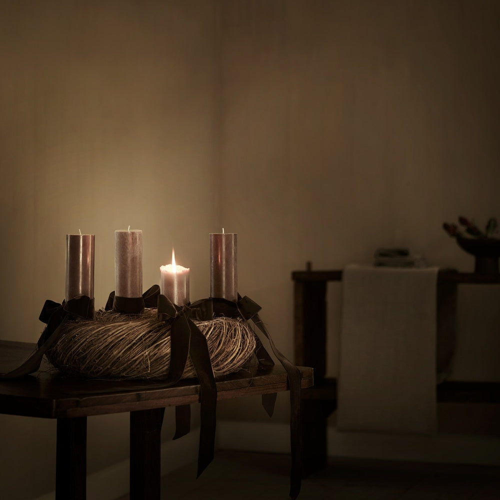 Set of 4 Iron Spike Candle Holders