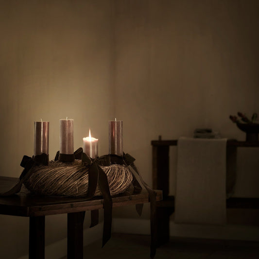 Set of 4 Iron Spike Candle Holders