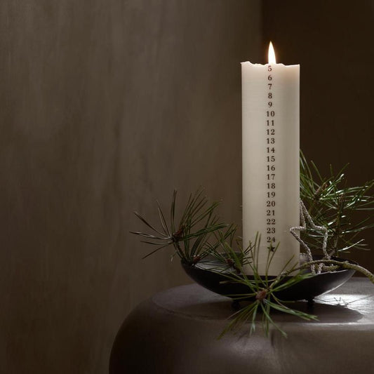 Christmas Calendar Candle - Design Vintage