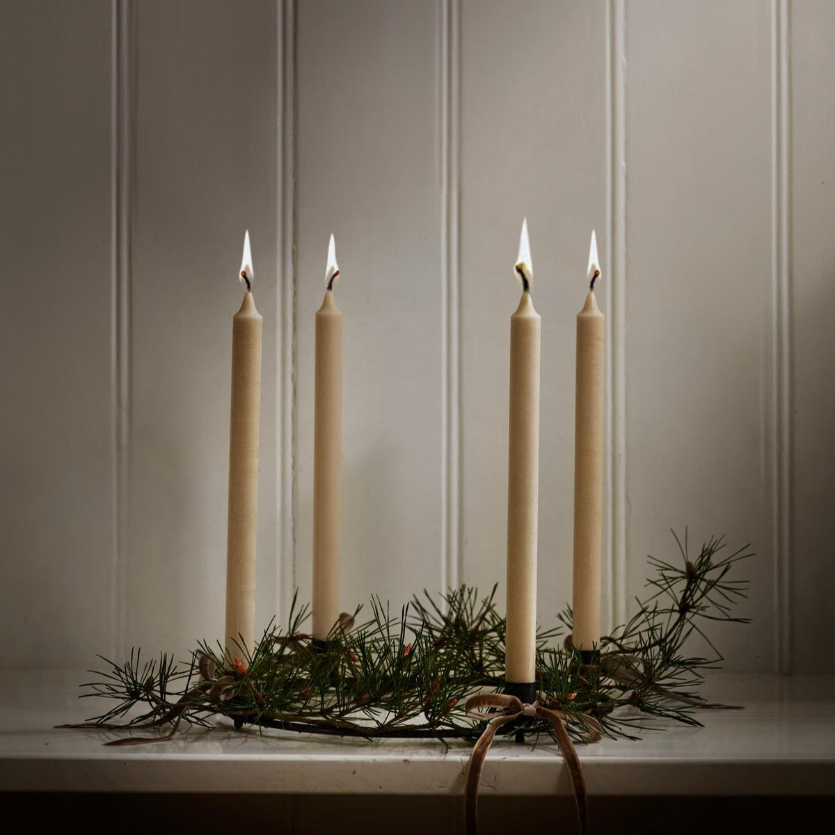 Oxidised Brass Candle Ring - Design Vintage