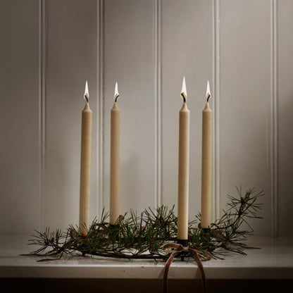 Oxidised Brass Candle Ring - Design Vintage